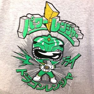 Pop tee Power Rangers green ranger tee
